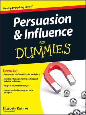 cover image of Persuasion and Influence For Dummies